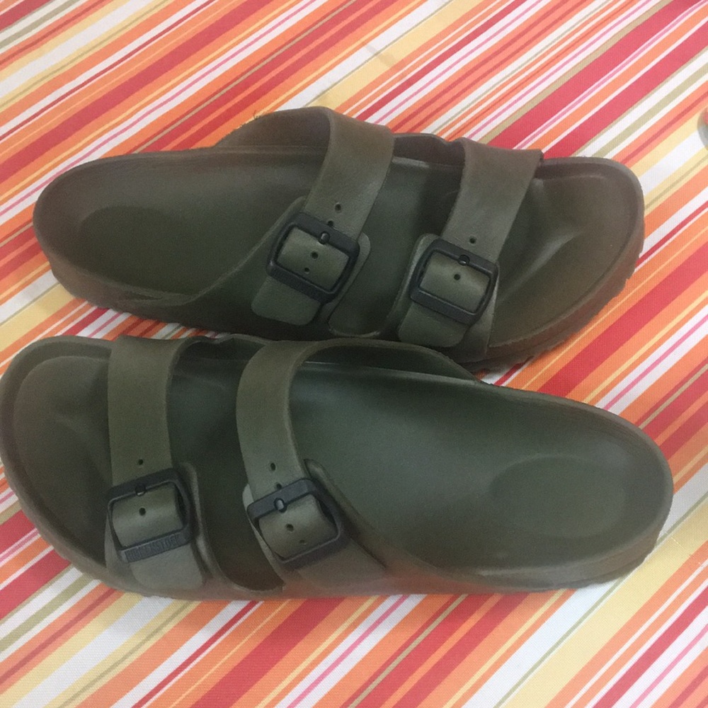 Olive Green Birkenstock Sandals